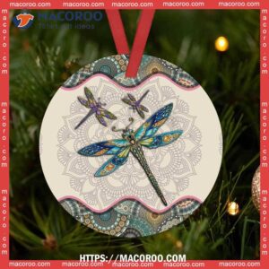 dragonfly mandala love life circle ceramic ornament dragonfly ornaments 2