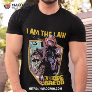 dredd i am the law gift for fans and halloween day thanksgiving christmas day shirt happy labor day tshirt