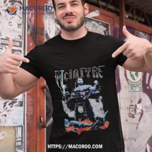 drew mcintyre battle pose shirt tshirt 1