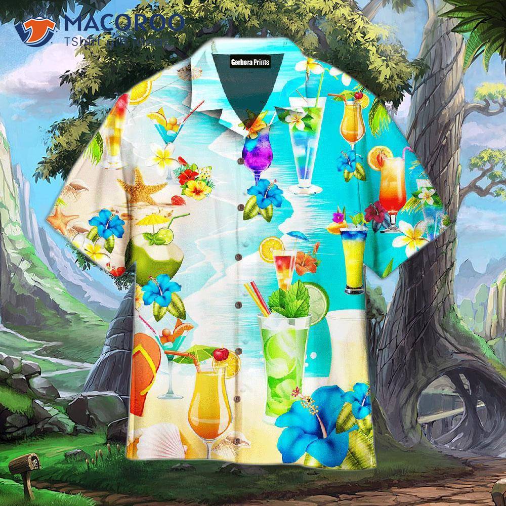 Margaritaville Blue Hawaiian Shirts for Men