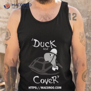 duck and cover vintage nuclear attack shirt tank top