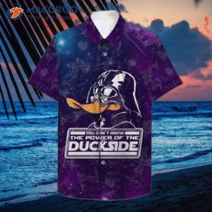 Duck Purple Hawaiian Shirts