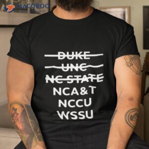 duke unc nc state ncat nccu wssu shirt tshirt