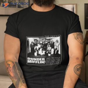 Dunder Mifflin The Office Black And White Shirt