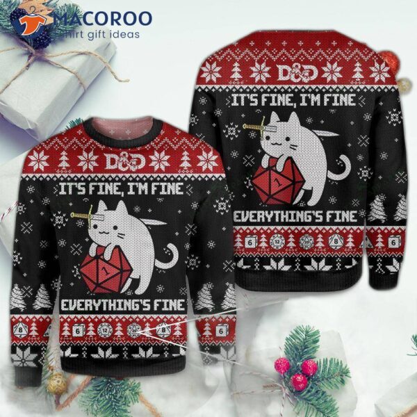 Dungeons And Dragons Ugly Christmas Sweater