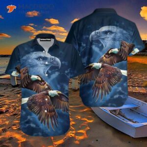 Eagle Blue Hawaiian Shirts