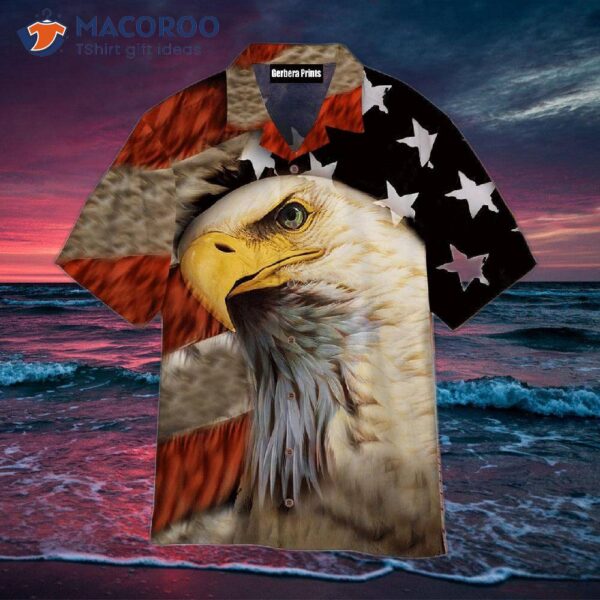Eagle Patriot American Flag Hawaiian-style Shirts