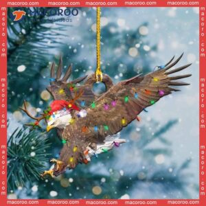 Eagle-shaped Christmas Light Custom Acrylic Ornament