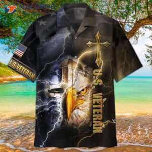 Eagle Thunder U.s. Veteran Hawaiian Shirts