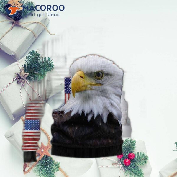 Eagle Usa Flag Ugly Christmas Sweater