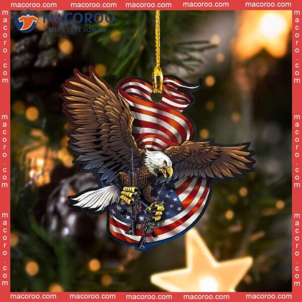 Eagle Veteran Custom-shaped Christmas Acrylic Ornament