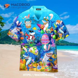 Easter Shark Let’s Enjoy With Sharks Hawaiian Shirt