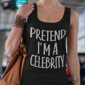 easy pretend i m celebrity costume for famous halloween shirt tank top 4