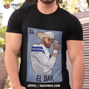 El Dak 04 Dallas Cowboys Card Shirt El Dak 04 Dallas Cowboys Card Shirt