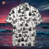 Electric Guitar And White Hawaiian Shirts