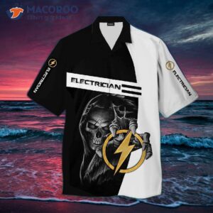 Electrician Death Black And White Hawaiian Shirts