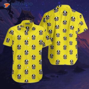 Electrician’s Proud Skull Yellow Hawaiian Shirts
