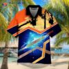 Electrician’s Thunder Blue Yellow Hawaiian Shirts