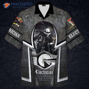 electrician workers grey hawaiian shirts 0