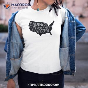 Ending Gun Violence Is Patriotic United States Silhouette Shirt
