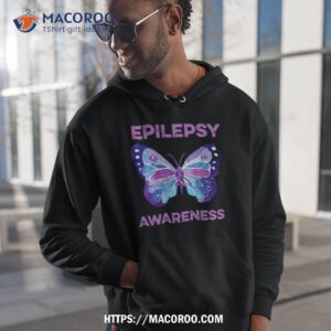 Epilepsy Awareness Butterfly Purple Ribbon Shirt 1 epilepsy awareness butterfly purple ribbon shirt hoodie 1