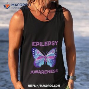 Epilepsy Awareness Butterfly Purple Ribbon Shirt 3 epilepsy awareness butterfly purple ribbon shirt tank top