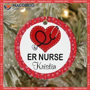 “er Nurse” Christmas Custom Name Ceramic Ornament