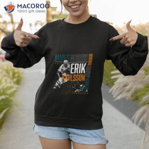 erik karlsson san jose sharks fanatics branded 2023 norris trophy winner t shir sweatshirt