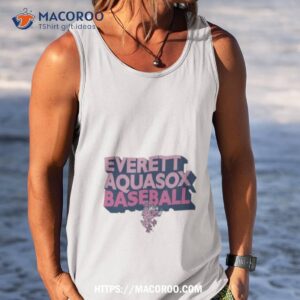 everett aquasox baseball pink shirt tank top
