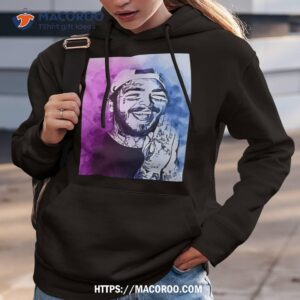 everglow malone post watercolor design shirt hoodie 3