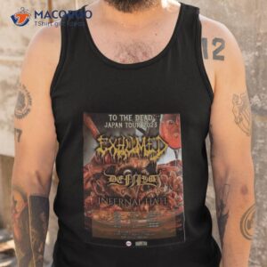 exhumed to the dead japan tour 2023 shirt tank top