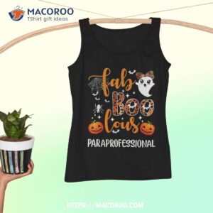faboolous paraprofessional funny para squad happy halloween shirt halloween party favors for adults tank top