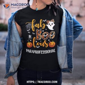 faboolous paraprofessional funny para squad happy halloween shirt halloween party favors for adults tshirt