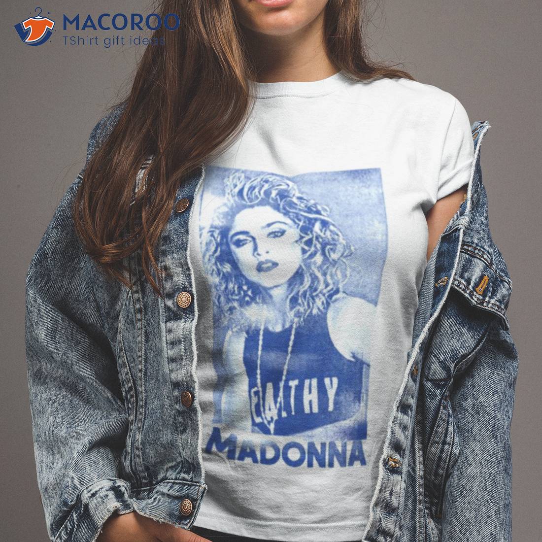Faded Style Madonna Design Shirt Faded Style Madonna Design Shirt
