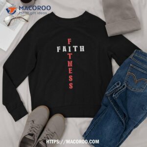 faith fitness cross christian workout modern gym shirt sweatshirt