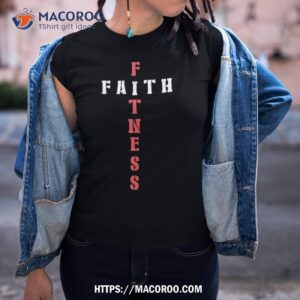 faith fitness cross christian workout modern gym shirt tshirt