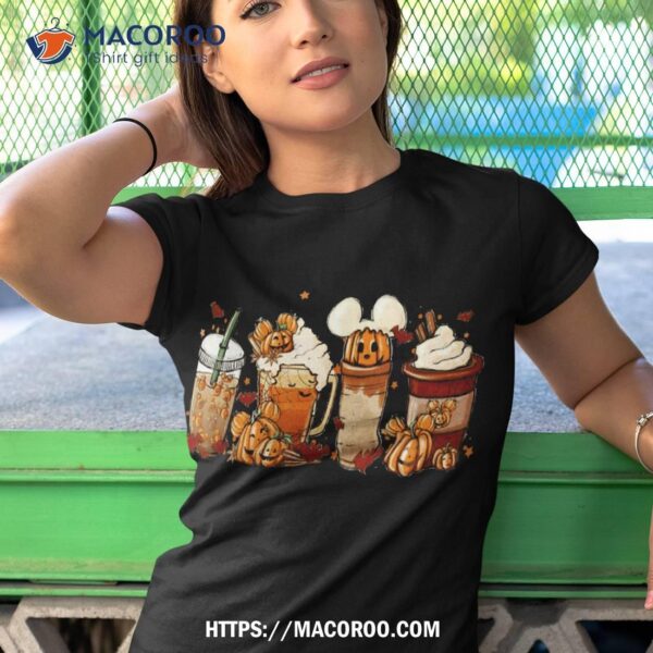 Fall Iced Coffee Funny Spooky Season Halloween Pumpkin Spice Shirt