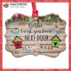 Family Bestie I Wish You Lived Next Door Metal Ornament, Family Tree Ornament