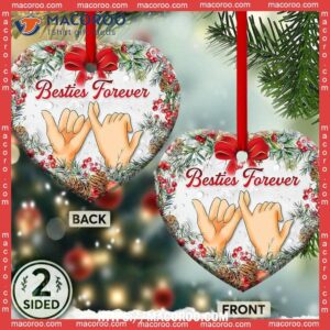 family besties forever style heart ceramic ornament best family ever ornament 3