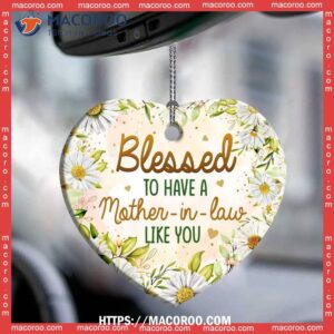 family blessed to have a mother in law like you heart ceramic ornament personalized family ornaments 2