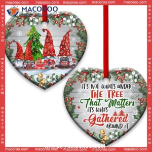 family christmas its not what under the tree that matters whos gathered around it heart ceramic ornament best family ever ornament 0