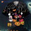 Family – Flamingo Pumpkin Spiderweb Halloween Hawaiian Shirts