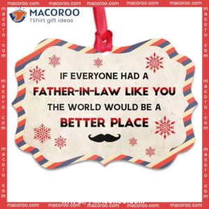 family gift a father in law like you metal ornament family tree decoration 0