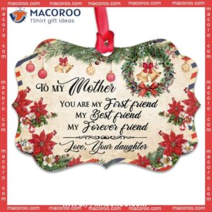 family letter for mother christmas metal ornament 2023 family ornaments 0