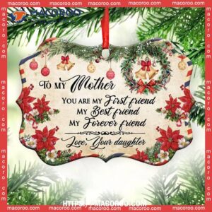 family letter for mother christmas metal ornament 2023 family ornaments 3
