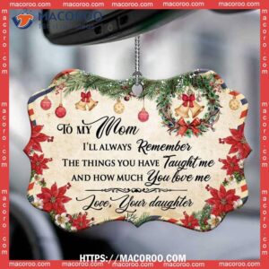 family letter from daughter to mom christmas metal ornament grinch family ornament 2