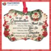 Family Letter To Grandma Christmas Metal Ornament, Best Family Ever Ornament