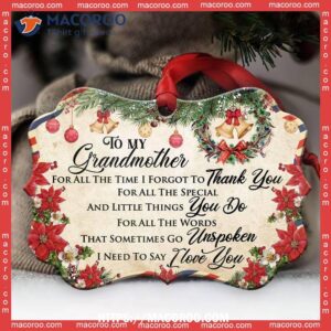 family letter to grandma christmas metal ornament best family ever ornament 3