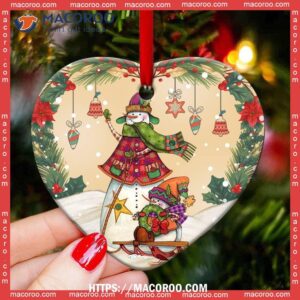 family like grandma granddaughter heart ceramic ornament family christmas ornaments 2