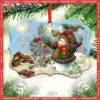Family Love Grandma And Granddaughter A Bond That Cant Be Broken Metal Ornament, Family Christmas Ornaments 2023